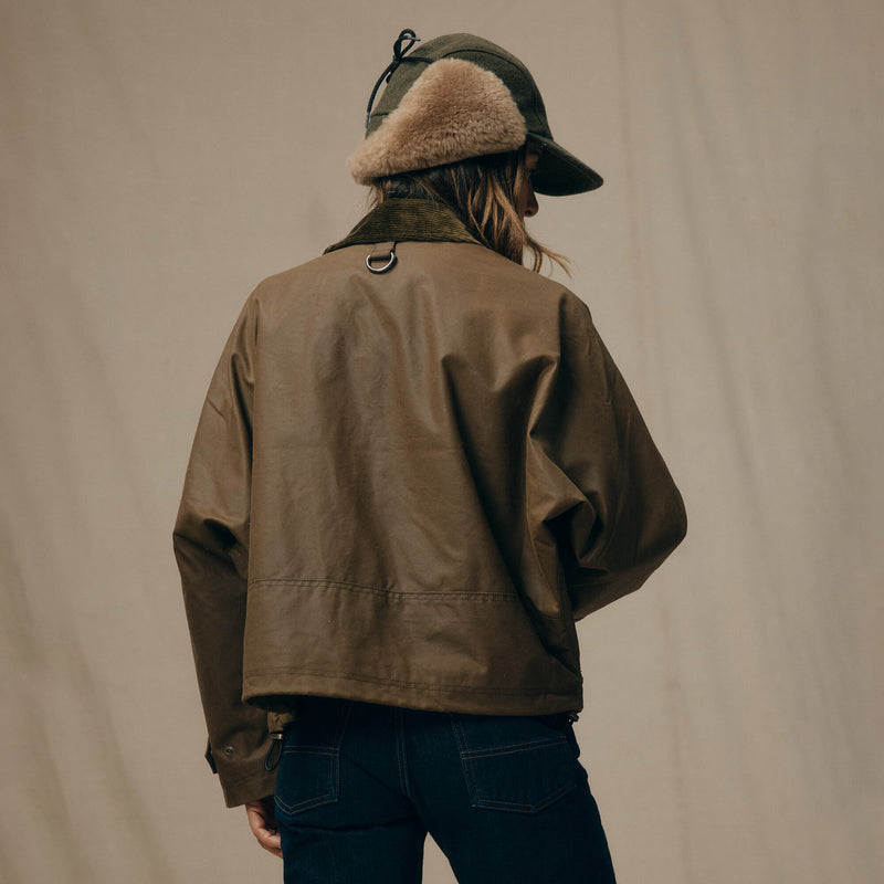 Women's shelter cloth short work jacket di Filson | Dark tan (Beige)