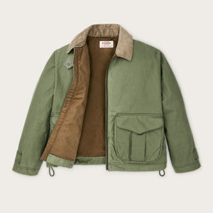 Women's shelter cloth short work jacket by Filson | Sage olive (Green)