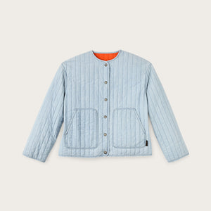 Giacca trapuntata in chambray da donna di Filson | Light indigo chambray (Blue)