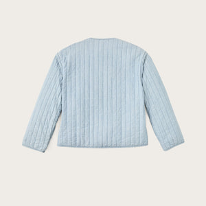 Giacca trapuntata in chambray da donna di Filson | Light indigo chambray (Blue)