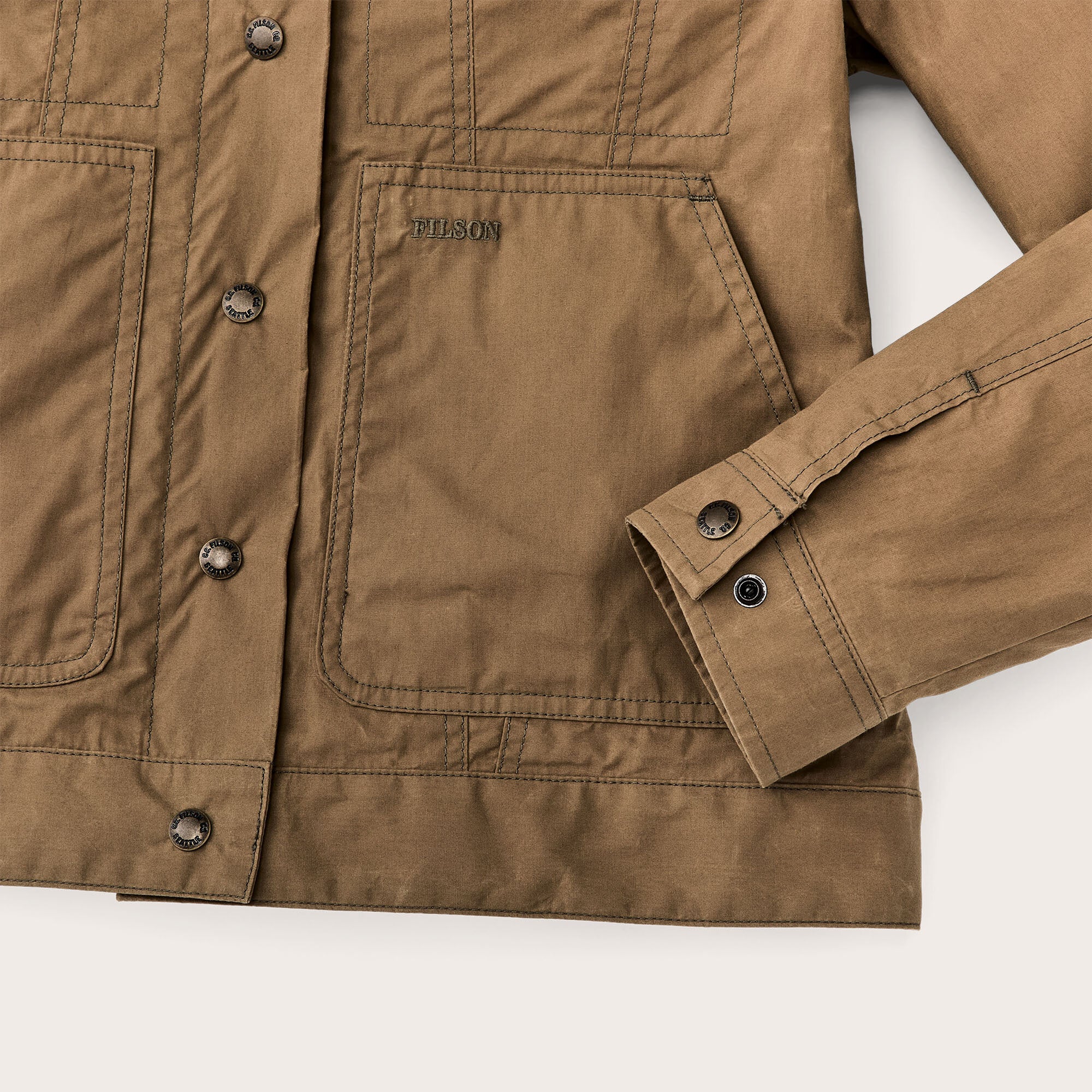 Filson Ranger Short Cruiser Women’s ranger short lined cruiser by Filson | Dark beige (Beige)