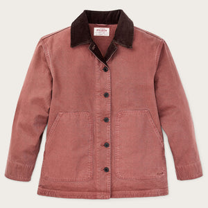 Women's canvas barn coat par Filson | Mahogany (Pink)