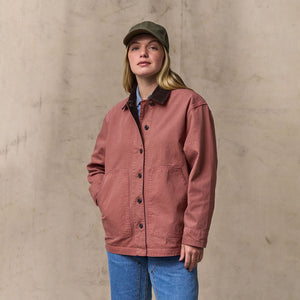 Women's canvas barn coat par Filson | Mahogany (Pink)