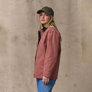 Women's canvas barn coat par Filson | Mahogany (Pink)