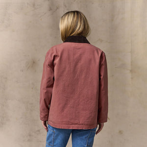 Women's canvas barn coat par Filson | Mahogany (Pink)