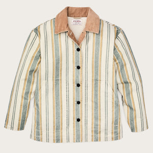 Women's canvas barn coat par Filson | Natural / yellow (Beige)