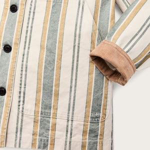 Women's canvas barn coat par Filson | Natural / yellow (Beige)