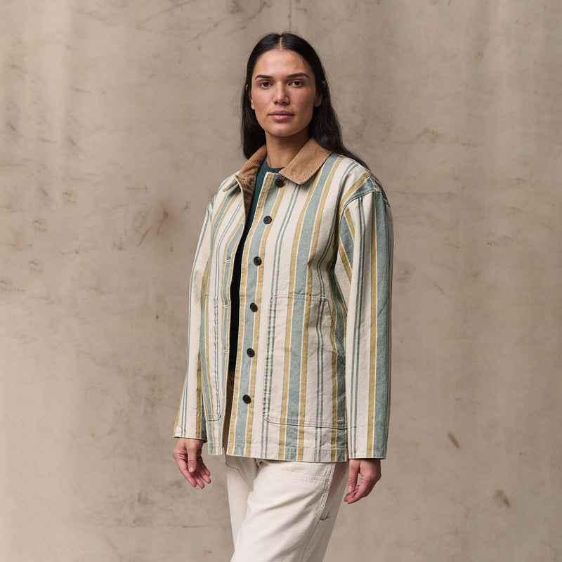 Women's canvas barn coat par Filson | Natural / yellow (Beige)