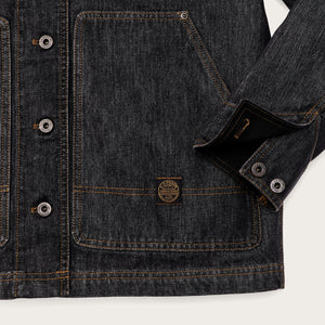 Women’s denim barn coat by Filson | Rinse black (Gray)