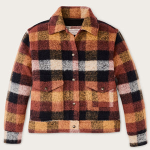 Women’s blanket wool jacket by Filson | Red / orange / black (Multicolor)