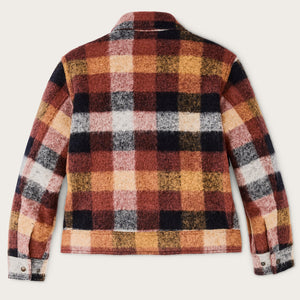 Women’s blanket wool jacket by Filson | Red / orange / black (Multicolor)