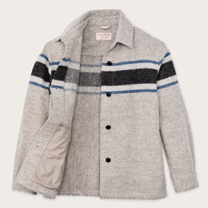 Overshirt in lana da donna di Filson | Gray / black blanket (Gray)