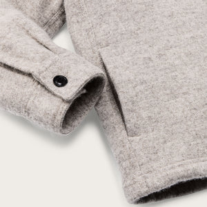 Overshirt in lana da donna di Filson | Gray / black blanket (Gray)