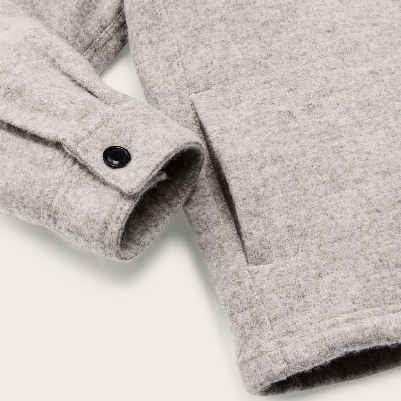 Overshirt in lana da donna di Filson | Gray / black blanket (Gray)