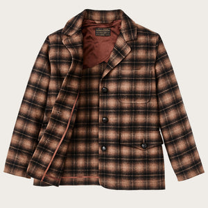 Women’s unconstructed wool blazer by Filson | Bronze brown plaid (Brown)