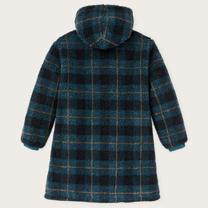 Women’s reversible wooly fleece coat by Filson | Dark teal (Blue)