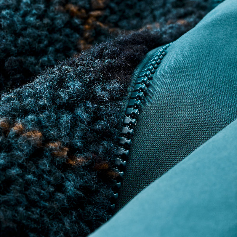 Women’s reversible wooly fleece coat by Filson | Dark teal (Blue)