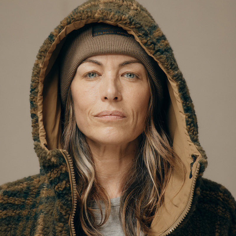 Reversible wooly fleece coat für damen von Filson | Tan (Brown)