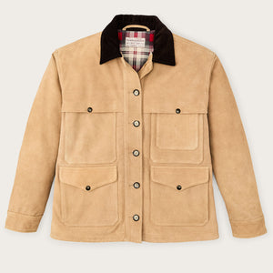 Giacca cruiser in pelle scamosciata da donna di Filson | Dark tan