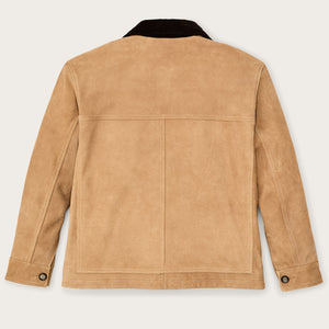 Giacca cruiser in pelle scamosciata da donna di Filson | Dark tan