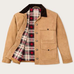 Giacca cruiser in pelle scamosciata da donna di Filson | Dark tan