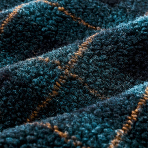 Women’s pile fleece popover by Filson | Blue / black plaid (Blue)