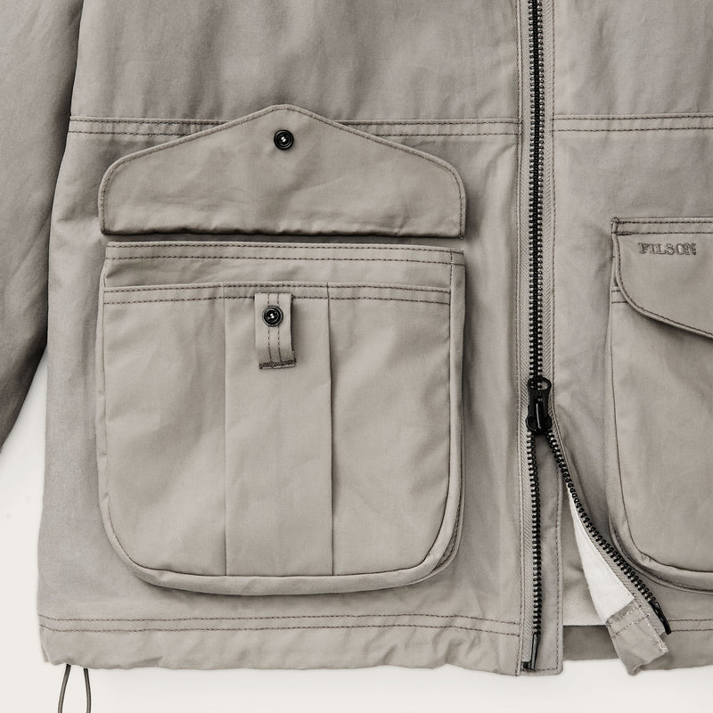 Women’s cover cloth raincoat di Filson | Twine (Gray)
