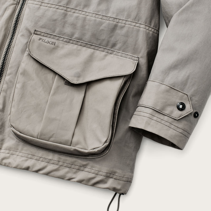 Women’s cover cloth raincoat di Filson | Twine (Gray)