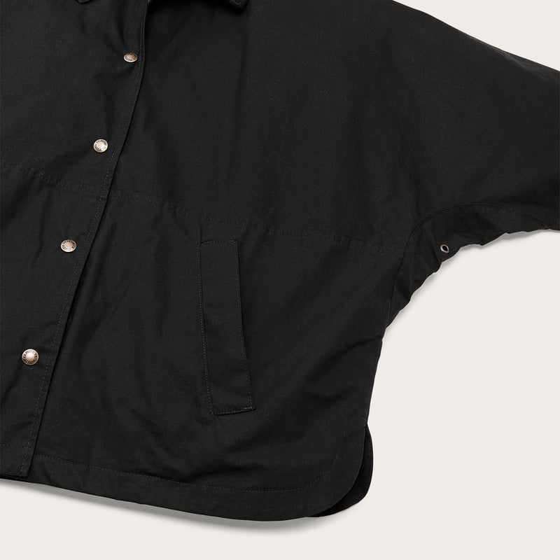 Women’s harbor front waxed jacket by Filson | Black (Black)