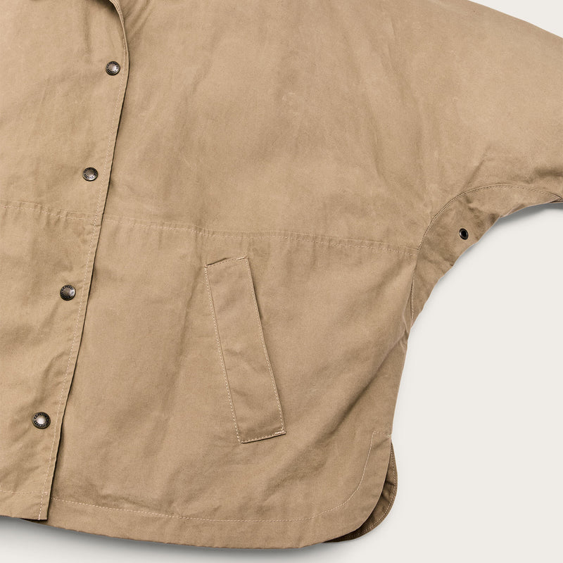 Giacca cerata harbor front da donna di Filson | Tan (Beige)