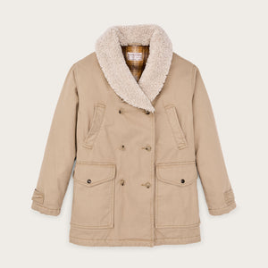 Manteau packer femme en toile par Filson | Natural (Beige)