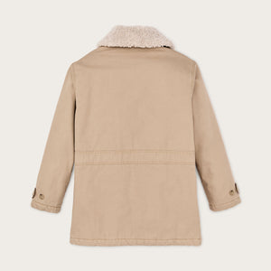 Manteau packer femme en toile par Filson | Natural (Beige)