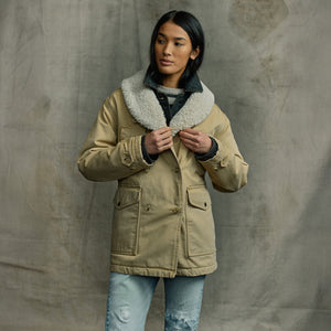 Manteau packer femme en toile par Filson | Natural (Beige)