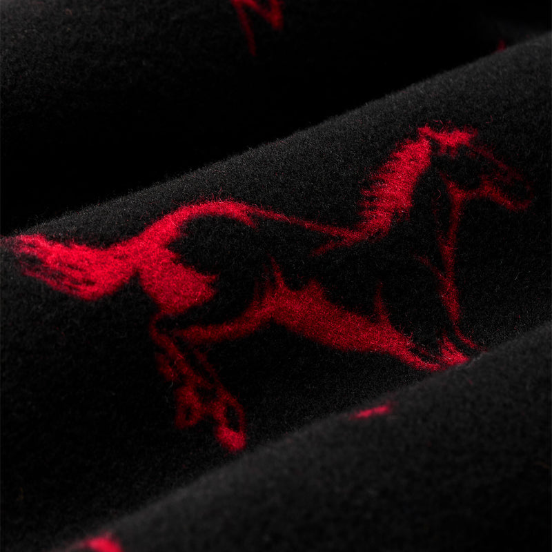 Giacca cruiser in lana jacquard da donna di Filson | Black / red western