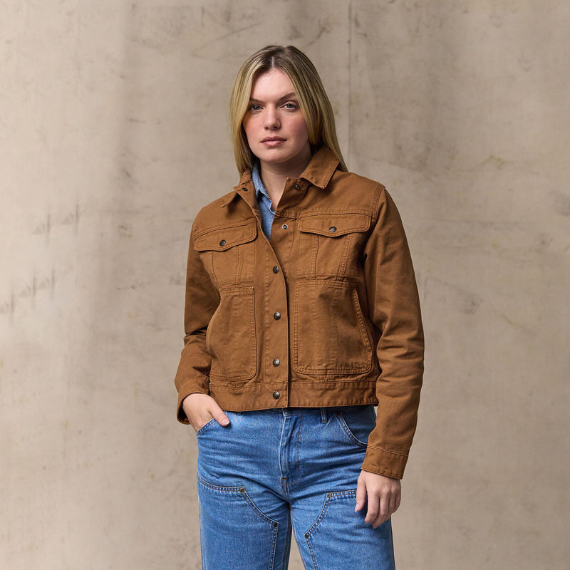 Women's canvas short cruiser von Filson | Harvest tan (Brown)