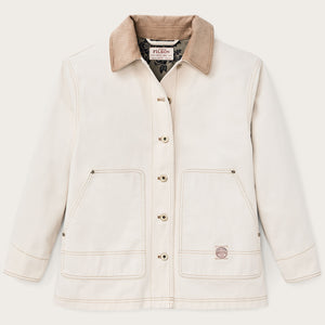 Women's 11-oz. denim barn coat di Filson | Natural seed (White)
