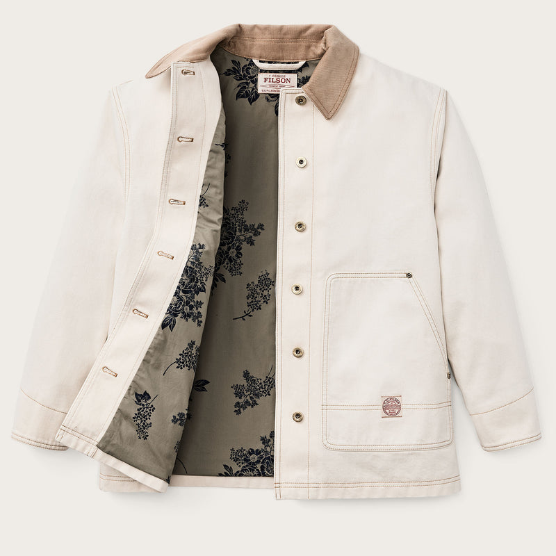 Women's 11-oz. denim barn coat di Filson | Natural seed (White)