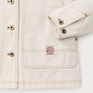 Women's 11-oz. denim barn coat di Filson | Natural seed (White)