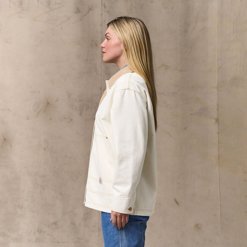 Women's 11-oz. denim barn coat di Filson | Natural seed (White)