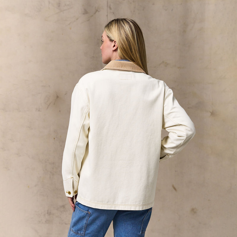 Women's 11-oz. denim barn coat di Filson | Natural seed (White)