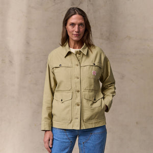Women's reverse sateen cruiser jacket von Filson | Antique khaki (Yellow)