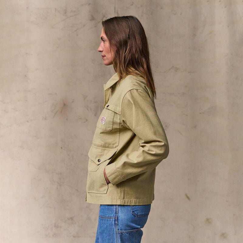 Women's reverse sateen cruiser jacket von Filson | Antique khaki (Yellow)