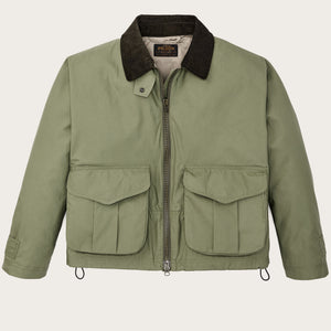 Women's dry wax short work jacket di Filson | Slate olive (Green)