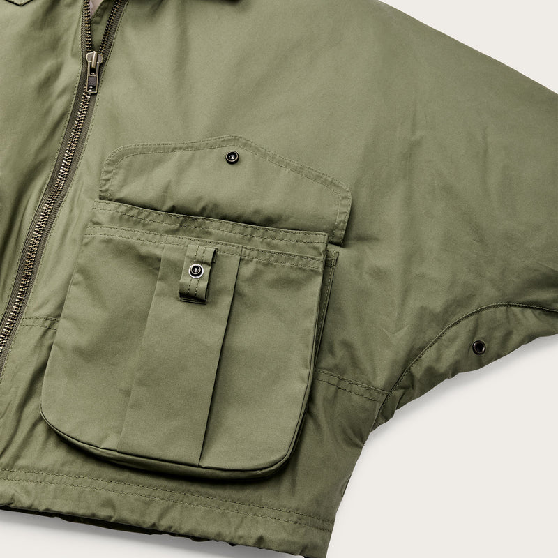 Women's dry wax short work jacket di Filson | Slate olive (Green)