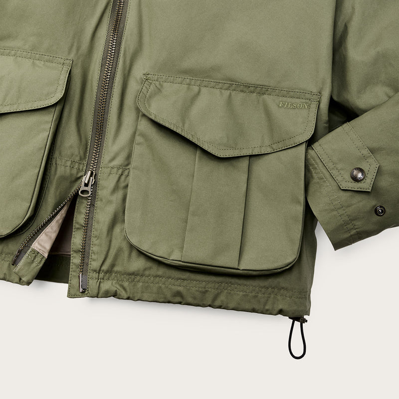 Women's dry wax short work jacket di Filson | Slate olive (Green)