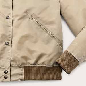 Women's western satin jacket by Filson | Silver sage (Beige)