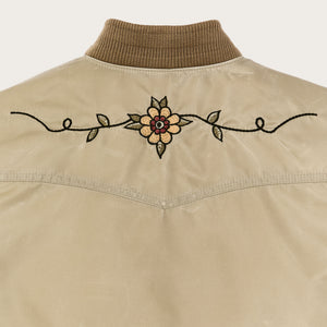 Women's western satin jacket by Filson | Silver sage (Beige)