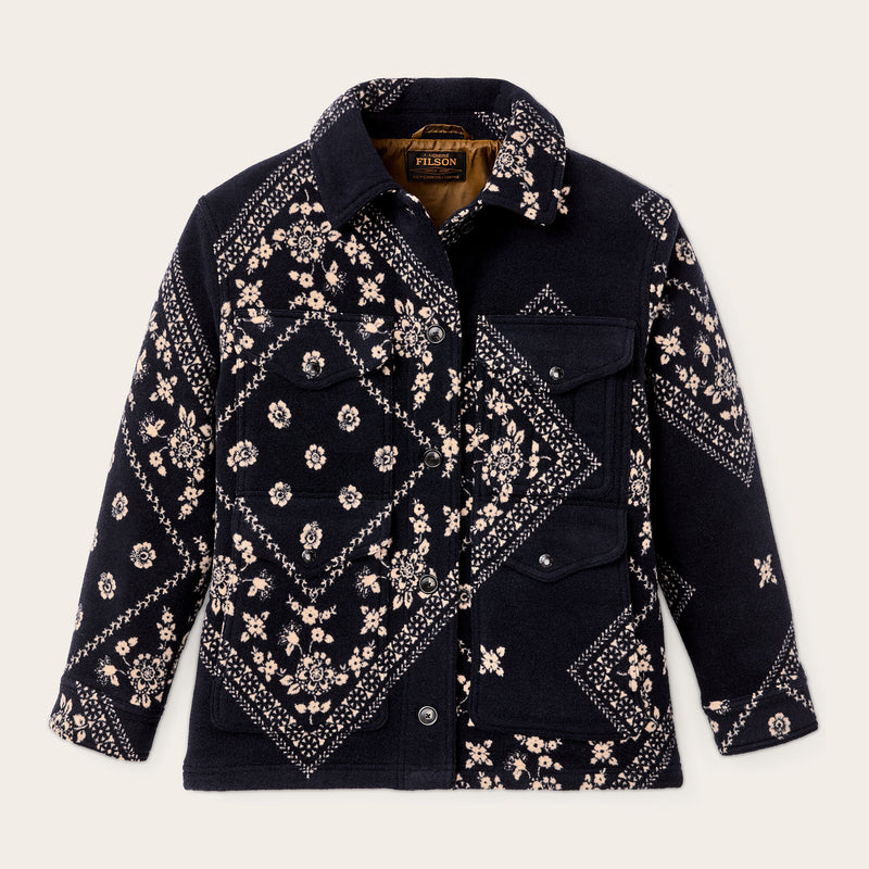 Women's jacquard wool cruiser jacket par Filson | Ink navy (Blue)