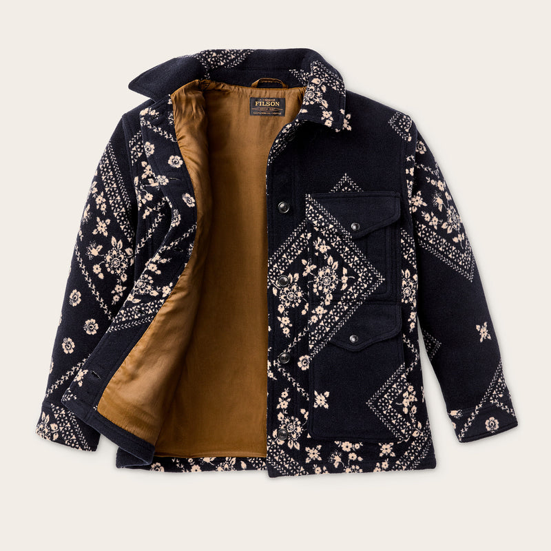 Women's jacquard wool cruiser jacket par Filson | Ink navy (Blue)