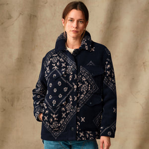 Women's jacquard wool cruiser jacket par Filson | Ink navy (Blue)